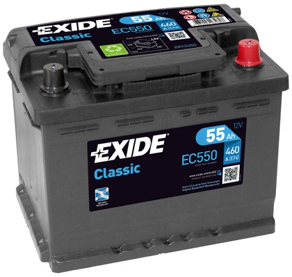 CLASSIC Exide Classic 12V 55Ah 460A EC550